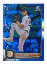 2022 Bowman Chrome Sapphire Matt Manning RC Rookie #23