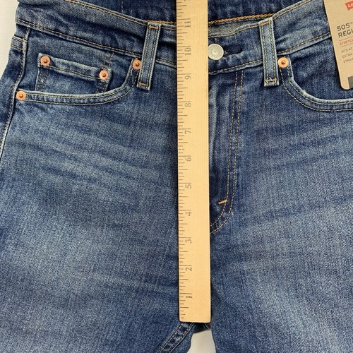 Jeans uomo Levi's 505 30x32 100% cotone blu nuovo - Foto 7 di 13