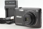 [Doskonały w idealnym stanie] Nikon Coolpix S3700 czarny 20,1MP 8x Wi-Fi Aparat cyfrowy z Japonii