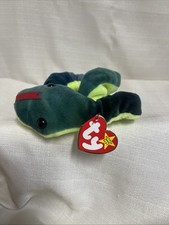 Ty Beanie Baby Hissy the Snake DOB April 4, 1997 MWMT
