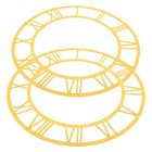  2pcs Wall Clock Sticker: Acrylic Mirror Dial For Living Room And Hotel