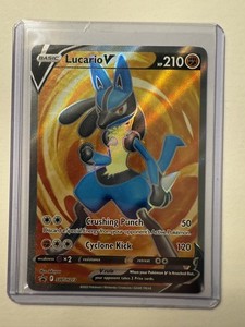 Pokemon Lucario V SWSH213 Full Art Black Star Promo Premium Collection NM