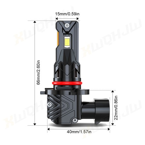 For Toyota Avalon 2000-2007 6000K LED Headlight High Low + Fog Light Bulbs Combo - Imagen 10 de 11