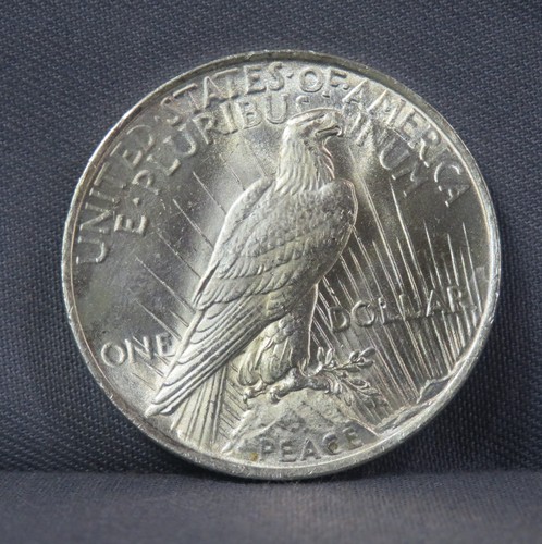 Moneda de dólar de plata de la paz de 1923 $1 ¡Bonita! Eagle - Imagen 2 de 10