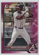 2022 Bowman Prospects Fuchsia Border 62/299 Mahki Backstrom #BP-121 0nr3