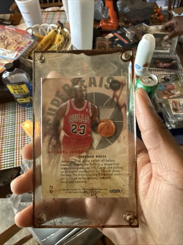 1996-97 NBA Hoops Superfeats Michael Jordan #1 HOF Chicago Bulls 90's Insert SP - Picture 2 of 2