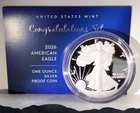 2026-P Congratulations Set ASE 1oz Silver Proof Coin 26RF in Mint OGP Nice Coin✓