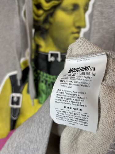 GRAILED! luxury moschino SpA couture hoodie milano MSRP $349 pop art - Picture 8 of 15