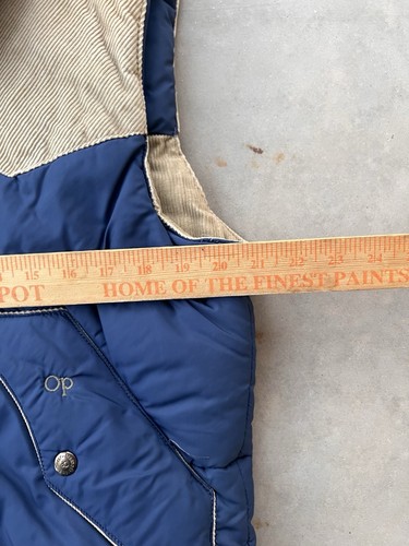 Vintage Ocean Pacific Vest Large Reversible Corduroy OP Puffer Weather Wear - Picture 13 of 14