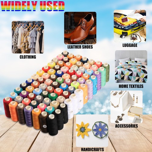 80 Color Assorted Sewing Threads 400 Yards per Spool For Machines & Hand Sewing - Picture 7 of 8