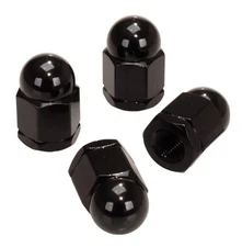 Aluminum alloy BMX acorn axle nut 3/8" X 26T (SET OF 4) BLACK