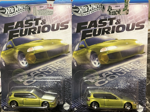 Konvolut (2) Hot Wheels Fast & Furious RACING COURSE HONDA CIVIC EG