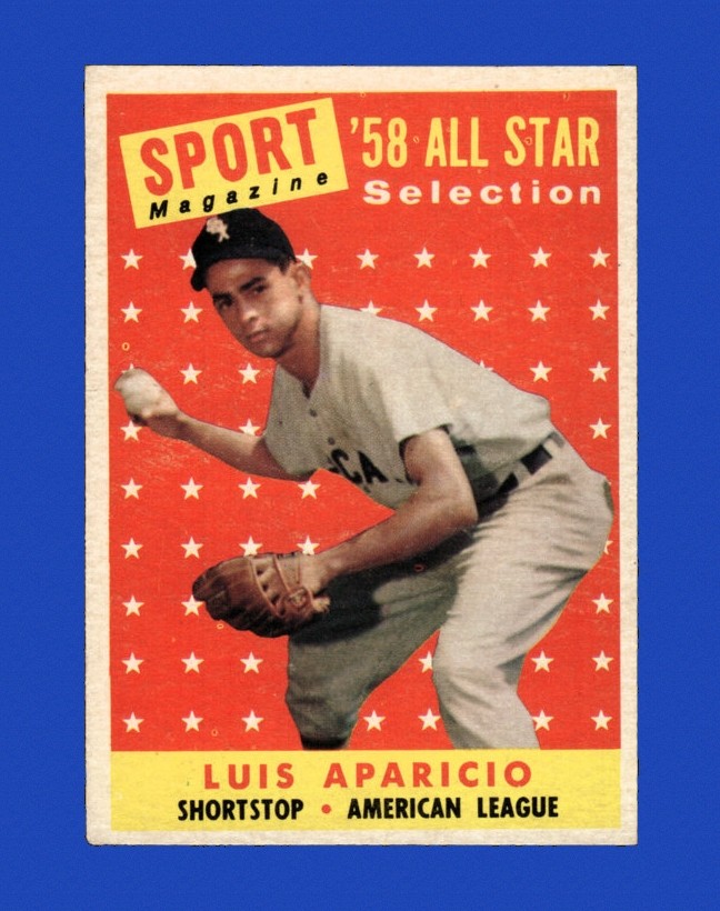 1958 Topps Set-Break #483 Luis Aparicio As EX-EXMINT *GMCARDS*