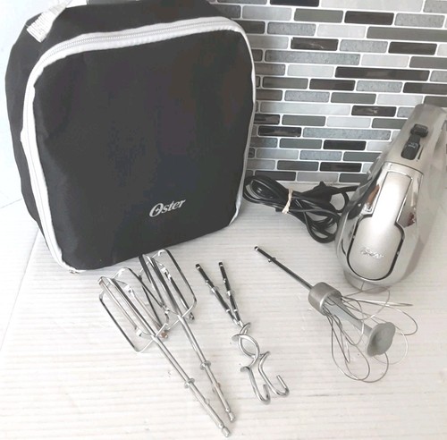 Oster 270W 7 Geschwindigkeiten Handmixer mit Turbo Boost + Aufbewahrungskoffer & Aufsätze