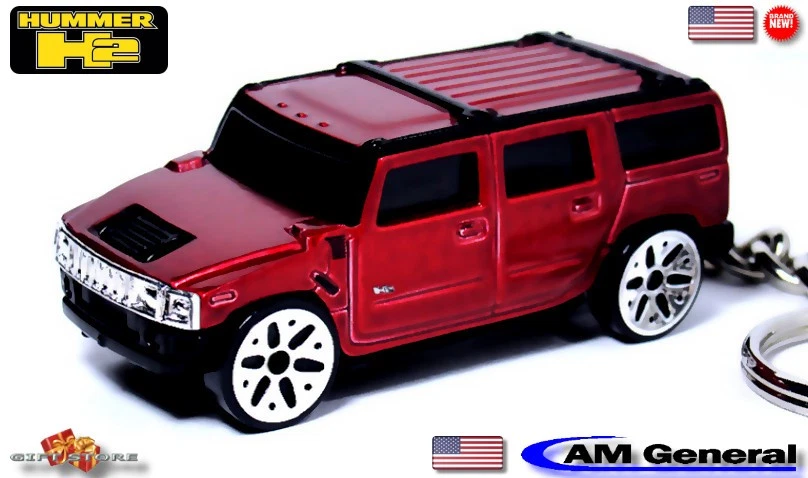 🎁🎄🎅 🆕 RARE KEY CHAIN RED BLACK HUMMER H2 4X4 CUSTOM Ltd Ed. 💕GREAT GIFT💕🎁 - Image 2 of 4