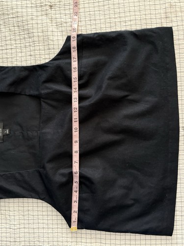 Banana Republic Damengröße L schwarz Leinen ärmellos quadratischer Ausschnitt Tanktop 65 $ - Bild 9 von 12