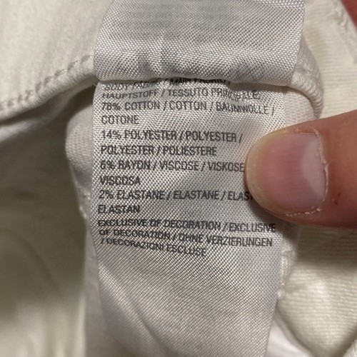 D & Co White Crop Jean Pants Denim Capri - Size 18W - Picture 5 of 5