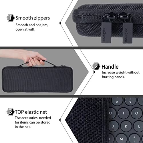 Estuche Rígido Compatible con Logitech Pebble 2 Combo K380 K380s Estuche Negro Guijarro - Imagen 3 de 7