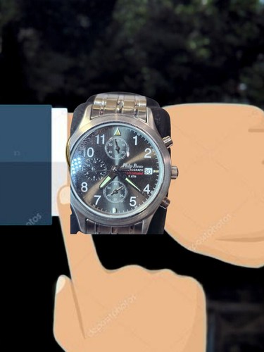 PHILIP PERSIO 🔥⌚QZ MEN'S CHRONOGRAPH, NWT - Picture 4 of 12