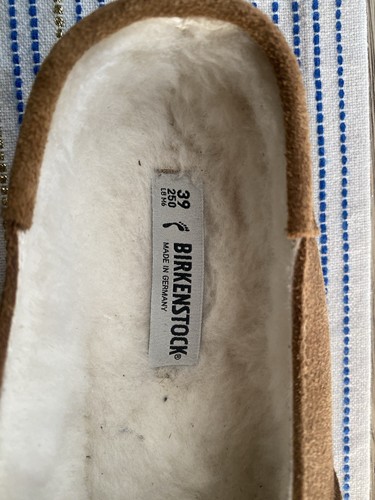 Birkenstocks Buckley shearling brown moccasin clog mules Suede Slip-On Shoes 39 - Picture 6 of 15