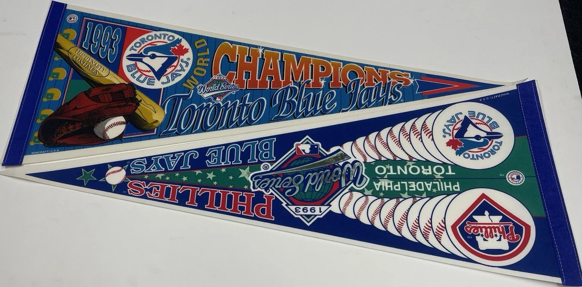 Toronto Blue Jays Baseball 1993 Vintage Sports Pennants and Flags