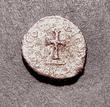 HONORIUS, First Roman Coins to Bear A Solitary Christian Cross, 10-11mm