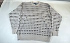 Men's Vintage 90s Town Craft Acrylic Cotton Grandpa Multi Color Sweater Size Xlt