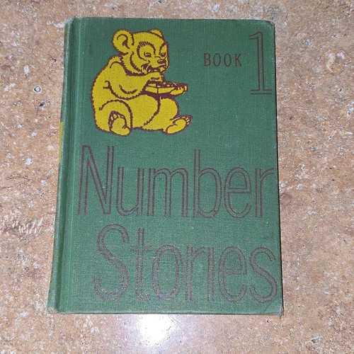 Book 1 Number Stories 1946-1947 Edition Math And Reading Textbook HC Illustrated