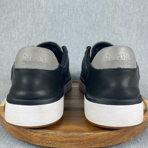 Kizik Vegas Hands Free Shoes Mens Size 13 Black Sneakers Leather Slip On Casual - Picture 5 of 10
