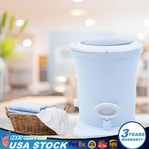 Mini Séchoir Portable Compact Vêtements Séchoir à Spin Manuel Maison Lave-linge Séchoir Bleu