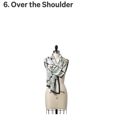 LIBERTY OF LONDON 42cm Silk Square Scarf Floral Blue Cream - Foto 14 di 19