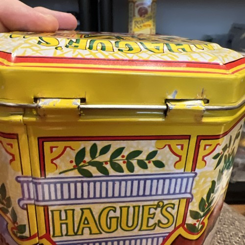 Vintage Haager Brezeln Dose mit Klappdeckel - Made in England - Bild 7 von 8