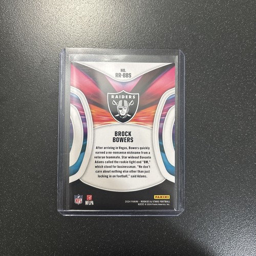 2024 Panini Rookies & Stars - Rookie Rush Brock Bowers #RR-BBS (RC) Raiders - Bild 2 von 4