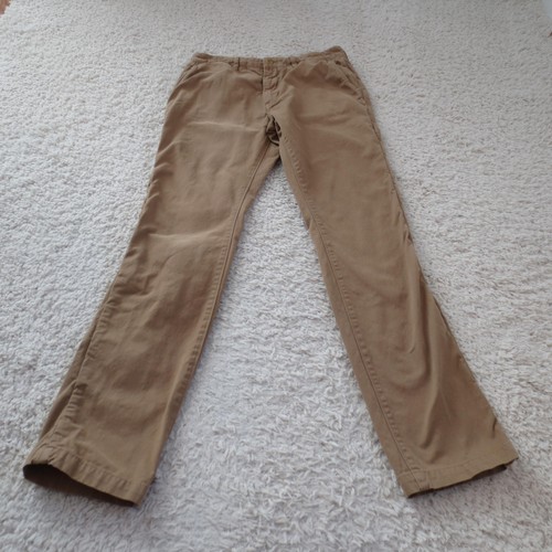 Taylor Stitch Pants Mens 31 Khaki Chino Flat Front Casual Straight Leg Zip Fly - Picture 2 of 12