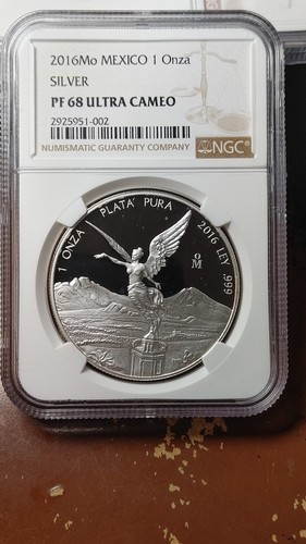 2016 Mo Mexico 1 Oz Silber Onza Libertad PP NGC PF68 UC Ultra Cameo 5349