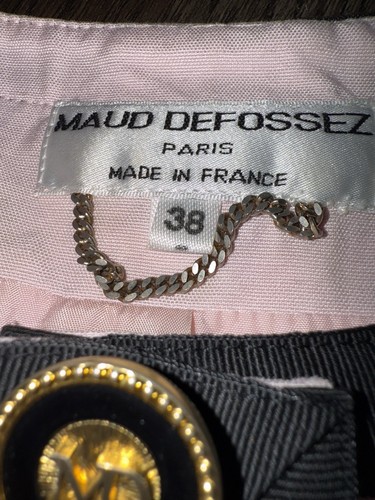 VNT Selling For Gold Black Buttons 6 Large 12 Small Maud Defossez Paris Art Deco - Picture 8 of 16