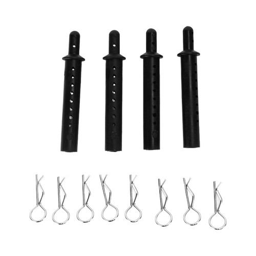 ˙ Body Post Mount Pillar Plastic Car Shell Column With R Pins For 1/10 RC Car - Picture 7 of 12