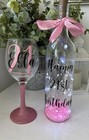 Light Up Bottle Gift Personalised Birthday 16th 18th 21st 30th 40th 50th 60th 70