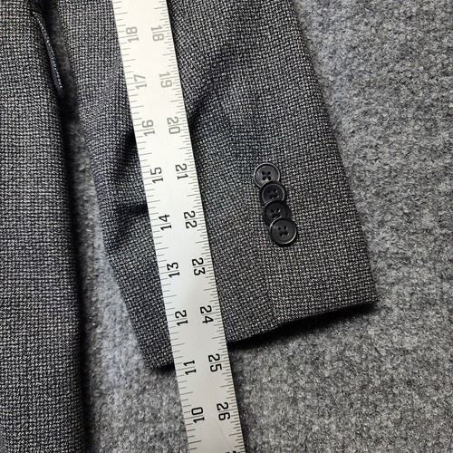 Abrigo Deportivo Awearness Kenneth Cole Calce Ajustado Gris 38R Blazer Lana Spandex - Imagen 11 de 11