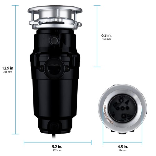 Waste Maid 10-US-WM-058-3B Garbage Disposal Anti-Jam Stainless Steel Food Was... - Picture 3 of 7