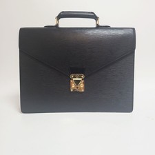 Louis Vuitton Épi Serviette Conséillée Sacoche Noir 076 87980565