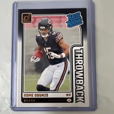 2024 Panini Donruss - Rated Rookies Throwbacks Rome Odunze #4 (RC)