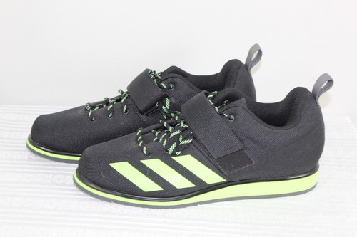 Adidas Herren Powerlift Gewichtheberschuhe 9 schwarz / neongrün gebraucht - gut - Bild 3 von 9