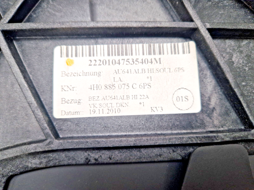 ✅AUDI A8 SE TDI 4H D4 2011 TO 2014 REAR LEATHER ARMREST UNIT IN BLACK - Picture 13 of 18
