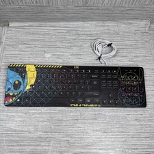 Culturefly Disney Lilo Stitch Wired Soft Touch Keyboard Computer Black