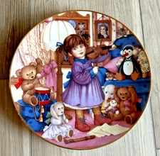 Carol Lawson Franklin Mint Porcelain Decorative Plate 1994 "Practice Makes"