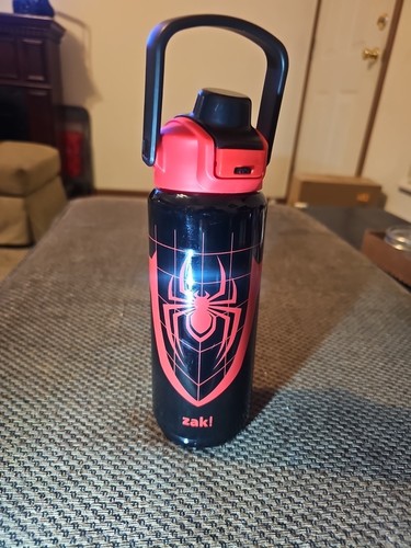 NEW Zak Designs 20Oz Spiderman KidsStraw WaterBottle StainlessSteel Vacuum Insul