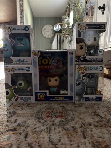Disney Pixar Funko Pop Lot Of 5 Amazon Exclusive Toy Story And Monsters Inc
