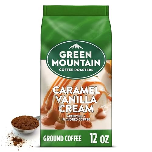 Green Mountain Kaffee Karamell Vanille Creme Gemahlener Kaffee Leichte Röstung 12oz - Bild 1 von 6