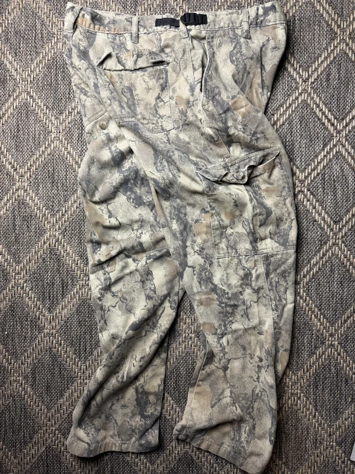 Pantalones de caza ajustables Natural Gear XL algodón camuflaje bolsillos de carga para hombre Foto 4 de 4